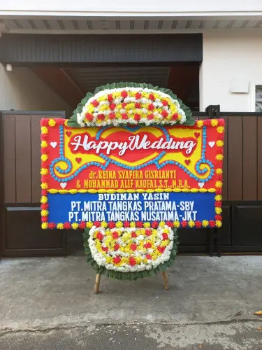 Papan Bunga Pernikahan nyambu