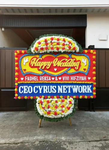 Papan Bunga Pernikahan nyambu